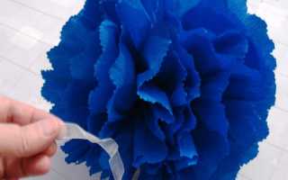 Как сделать цветы шары из гофрированной бумаги