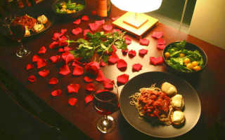 Как накрыть стол для романтического ужина